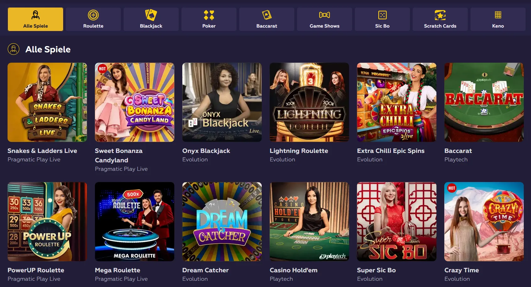 Playfina Casino Live-Casino