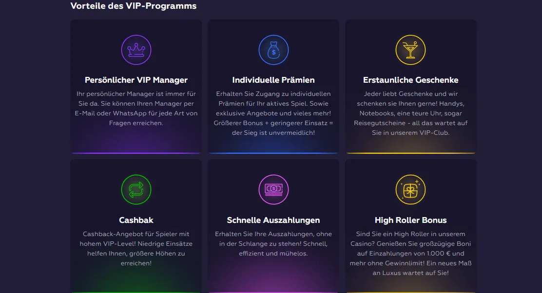 Playfina Casino VIP-Programme