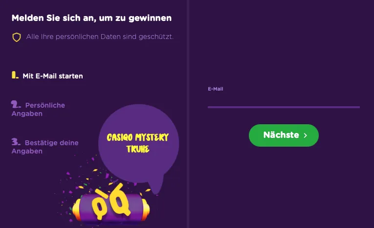 Casiqo Casino Registrierung