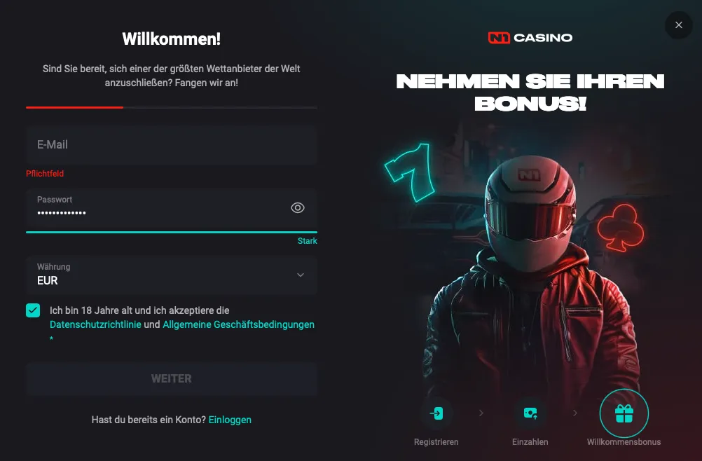 Willkommen im N1 Casino