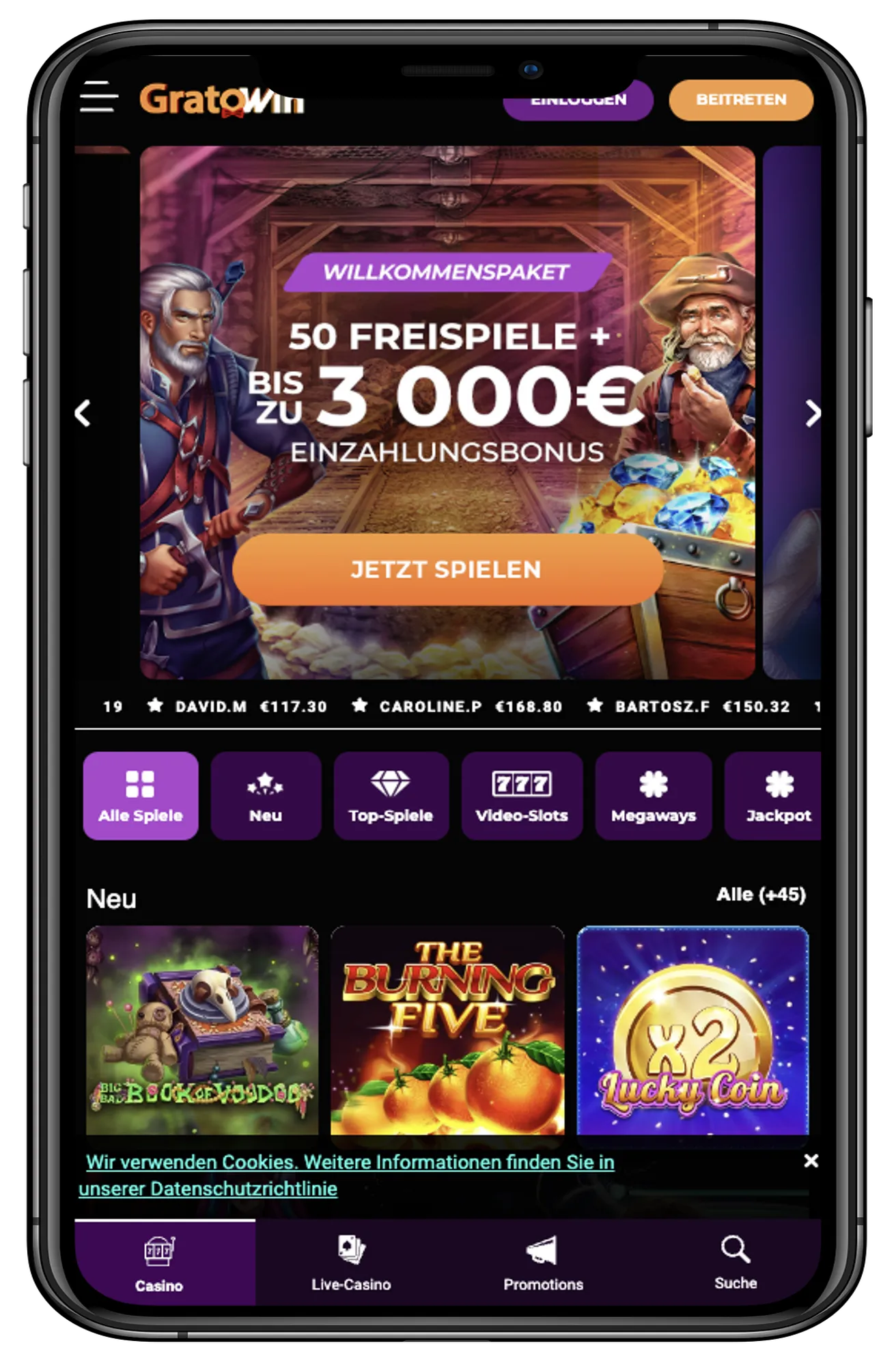 Gratowin Casino 1