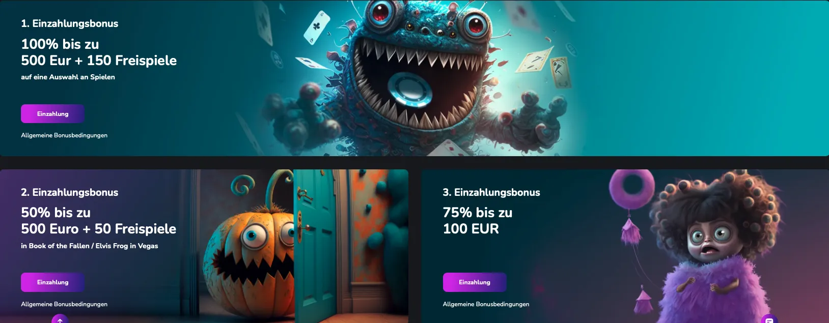 Einzahlungsbonus Scream Casino