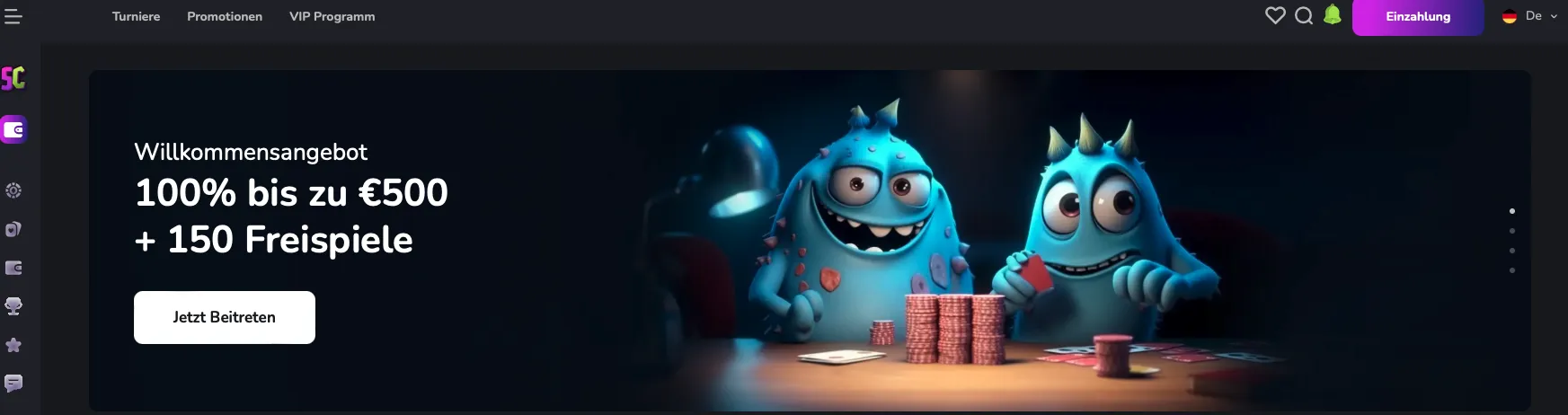 Willkommensbonus Scream Casino