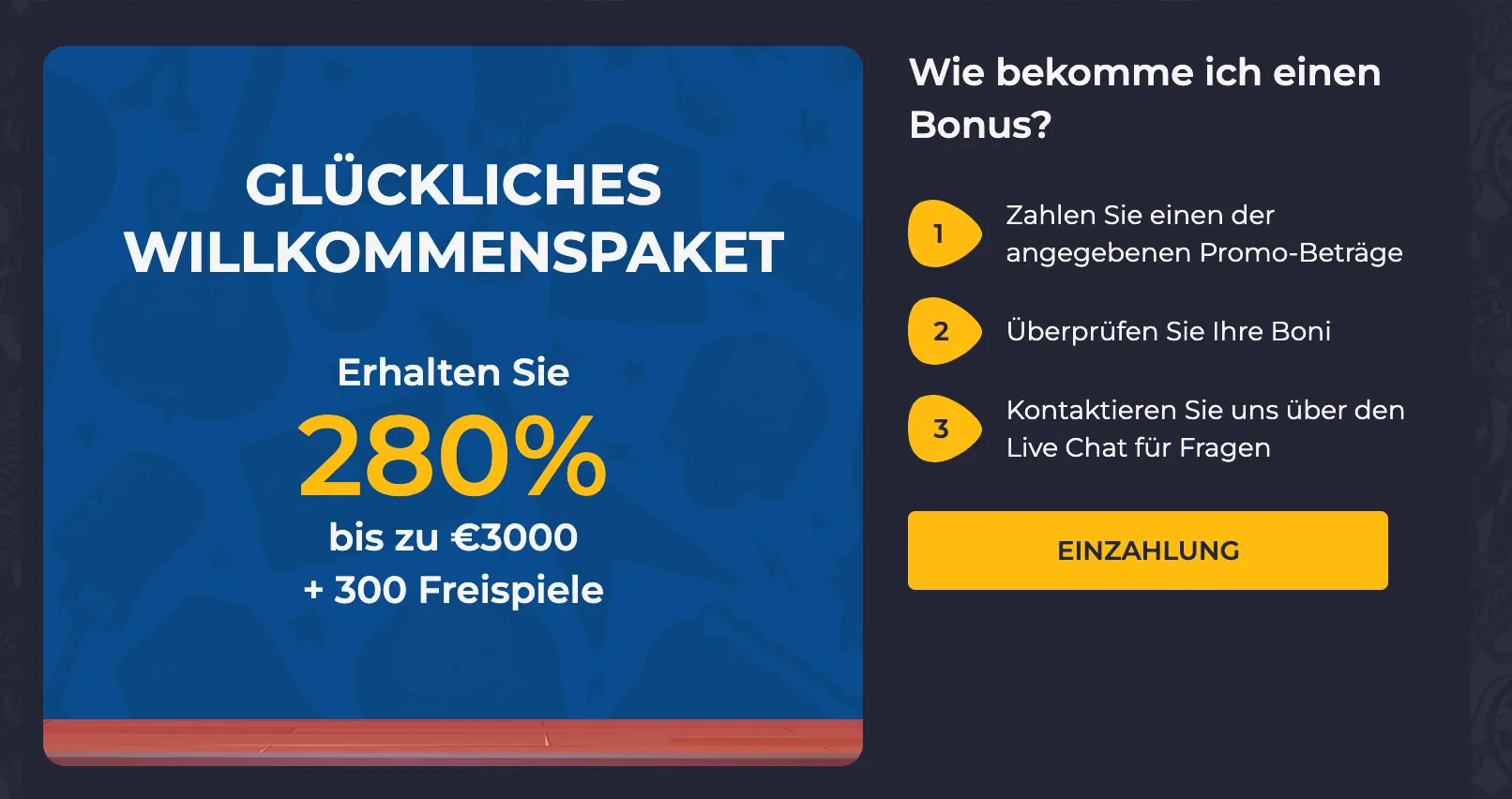 Rolling Slot Willkommensbonus