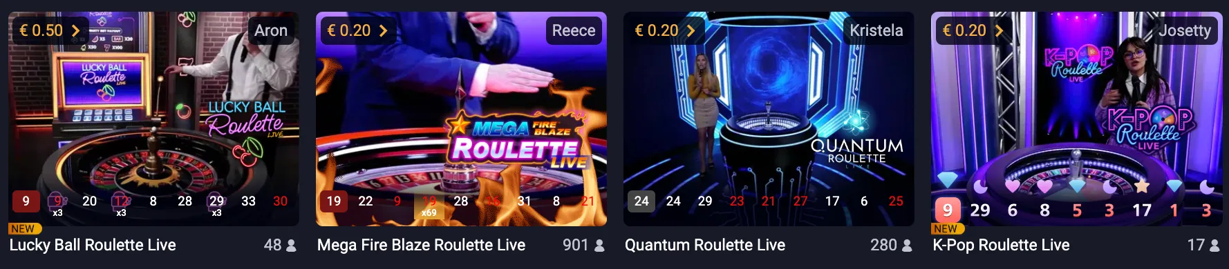 Rolling Slots live Roulette
