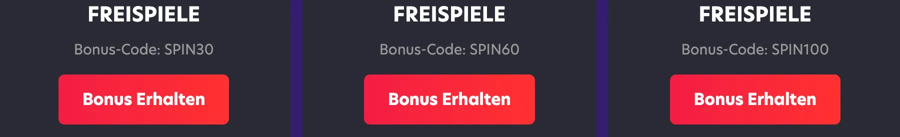 Bonuscode erforderlich