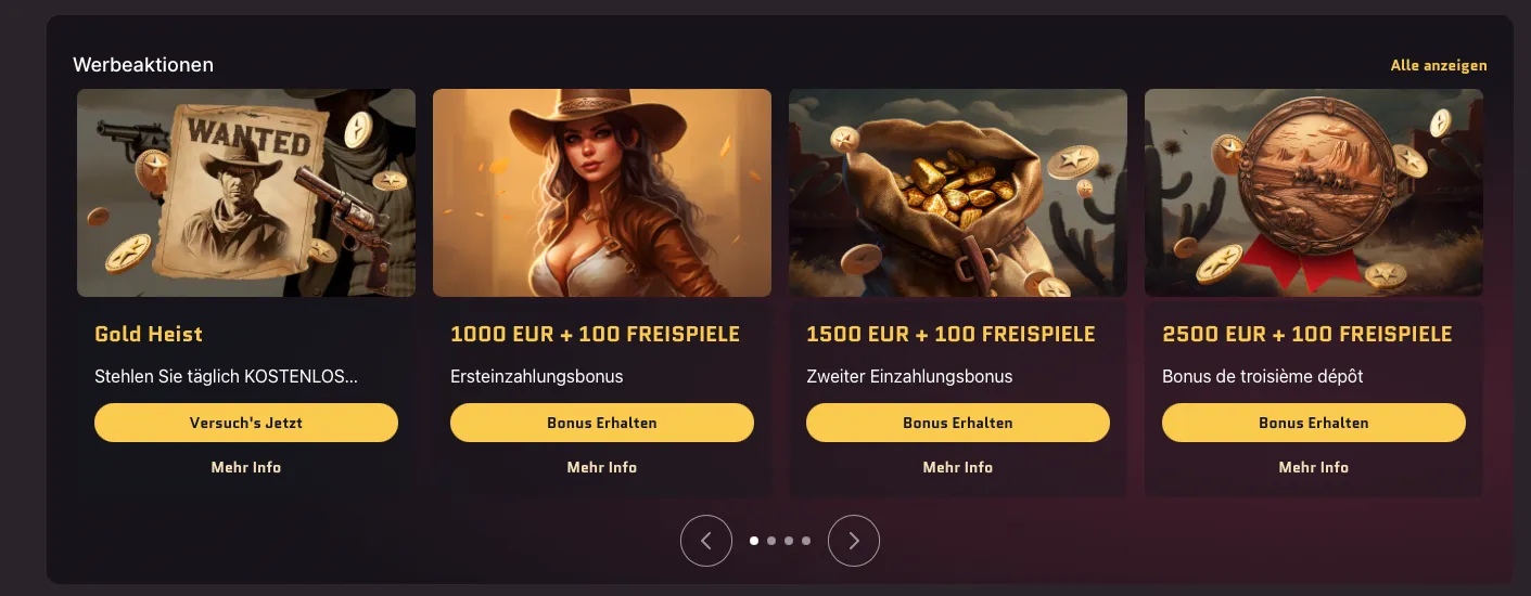 Bonus-Test des Wanted Win Casinos von hellspin-online24.com.