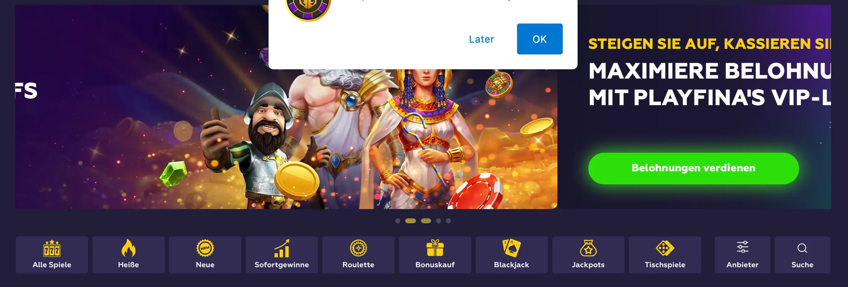 Payfina-casino-startseite.png belohnt, bereits ab einer Einzahlung von 20 €. Dank der sicheren Zahlungsabwicklung, des attraktiven Bonusangebots und