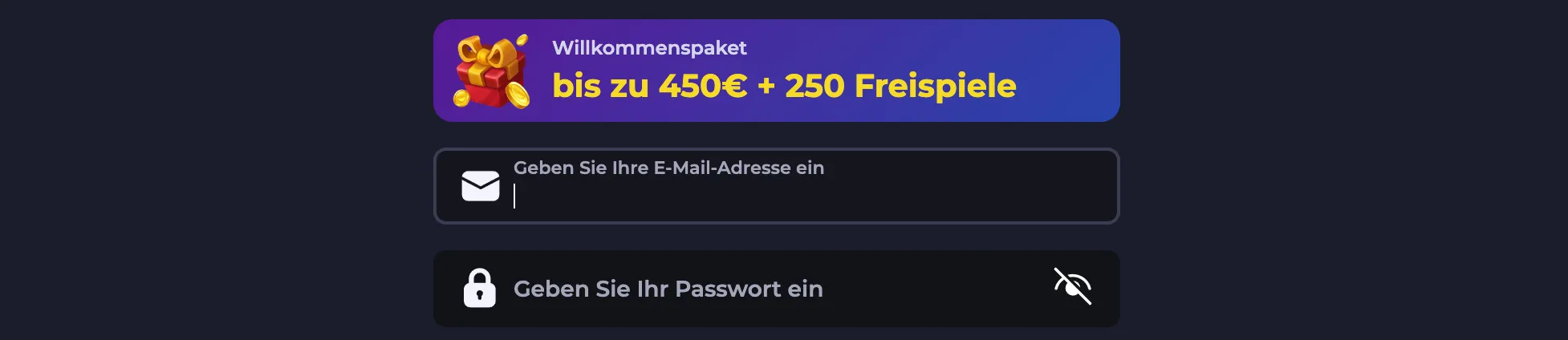 Auf der Website von BDM Bet finden sich oben rechts die Registrierungsoptionen.