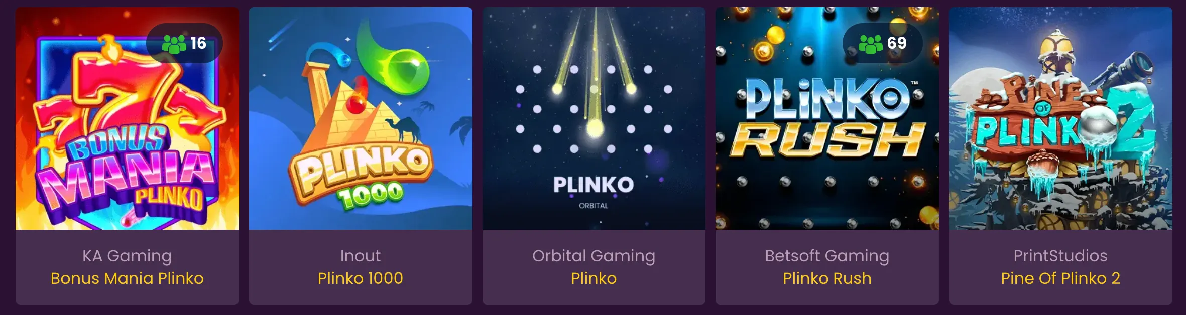 sind umfangreich und beinhalten eine spannende Auswahl von 21 Plinko-Spielen, präsentiert von namhaften Entwicklern wie ELA Games und Spribe. Beliebte Varianten wie Plinko Rush und Plinko XY sind nur ein Teil des Angebots. Neben zahlreichen Top-Spielautomaten gibt es im Ritzo Casino auch attraktive Bonusangebote, die das Spielerlebnis noch bereichern.
