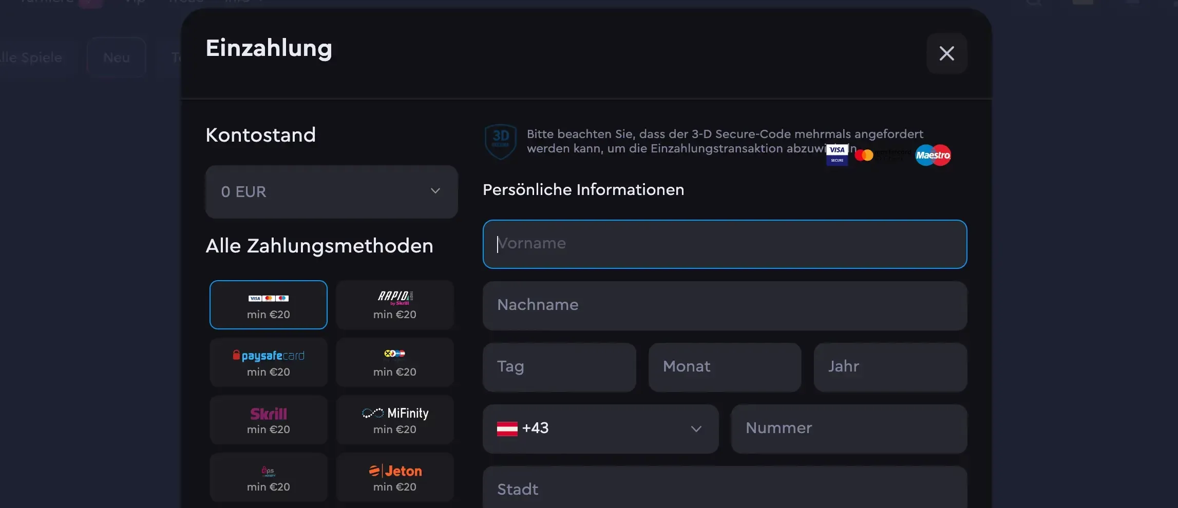 Nicht alle Optionen für Einzahlungen und Auszahlungen sind identisch, weshalb es ratsam ist, sich im Vorfeld anzuschauen, welche Methode am besten zu Ihnen passt: