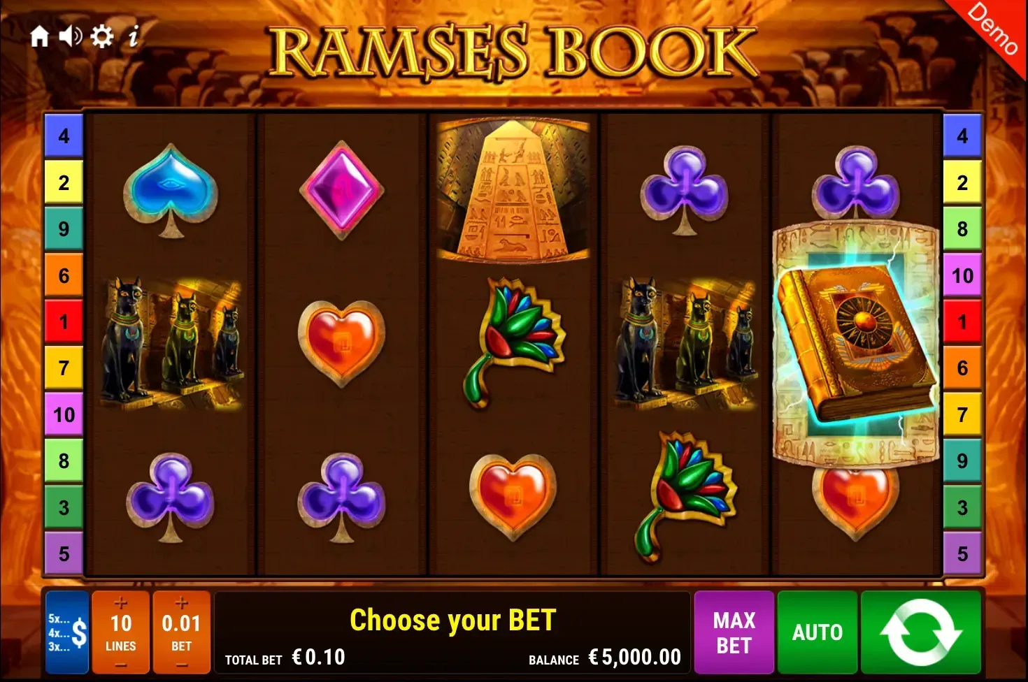 Ramses Buch Slot - Gold-Chip Test