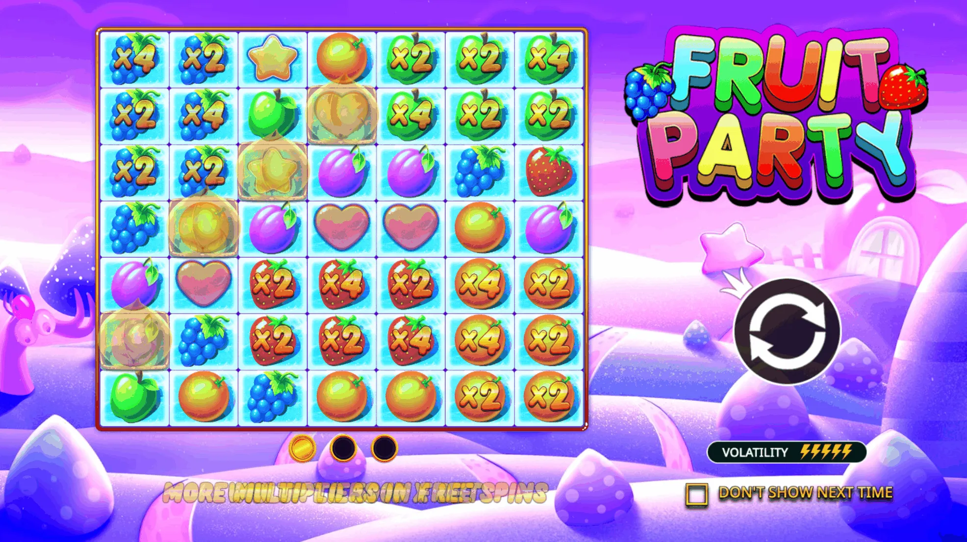 Vorschau auf den Fruit Party Slot (Pragmatic Play)