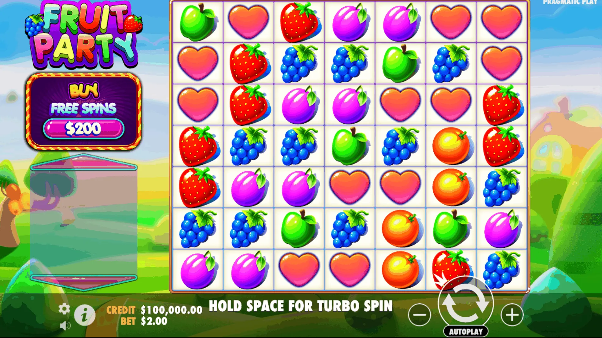 Der Fruit Party Slot wurde von Pragmatic Play entwickelt.