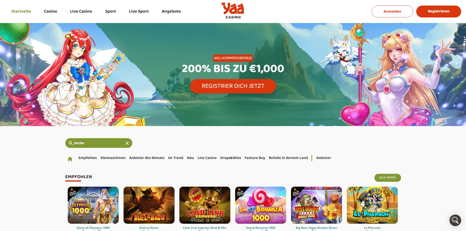 YaaCasino richtet sich an Spieler mit einem Casino-Konto, die gerne <strong> neue Spiele</strong>  ausprobieren möchten. Es bietet eine Vielzahl neuer und angesagter Spielautomaten. Der Willkommensbonus ist jedoch nicht das einzige Angebot, das Ihre Gewinnchancen erhöht. Zusätzlich finden Sie weitere Boni und Turniere, auch im Sportwettenbereich.