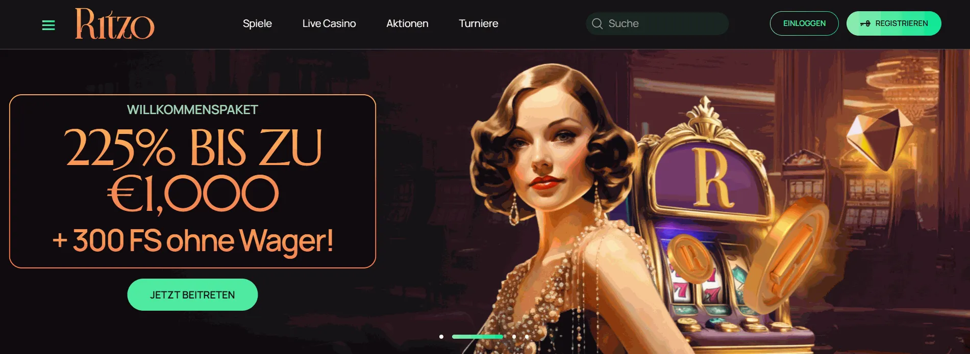 Ritzo Casino Lobby bietet schnelle Auszahlungen