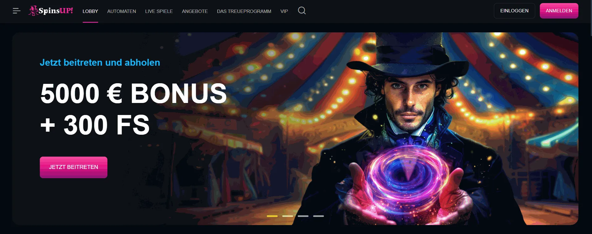 SpinsUp Casino mit schneller Auszahlung